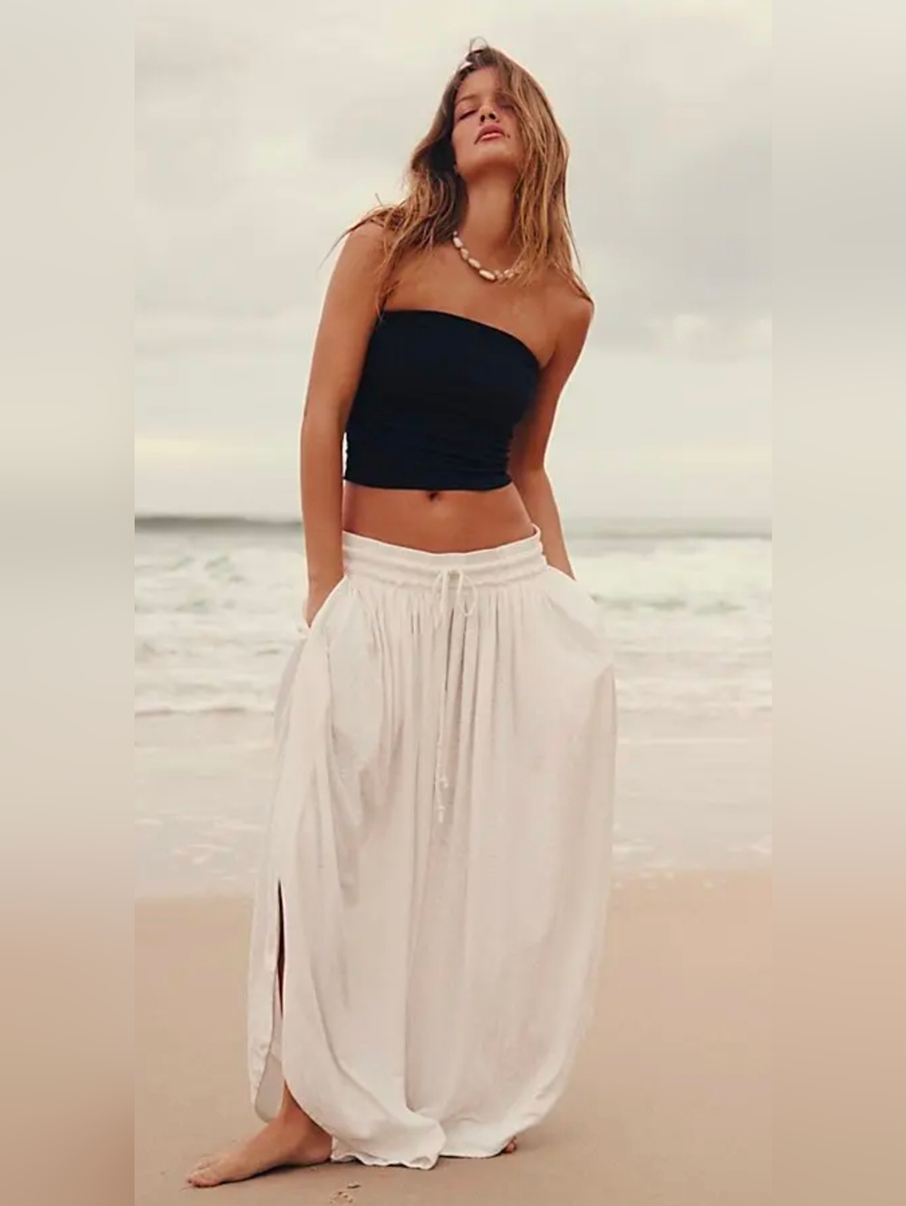 Free People Quentin Pants In Ivory